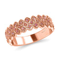 Natural Pink Diamond Ring in Vermeil Rose Gold Over Sterling Silver 0.25 ctw - Sticky add to cart bar