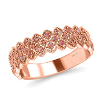 Natural Pink Diamond Ring in Vermeil Rose Gold Over Sterling Silver 0.25 ctw