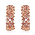 Uncut Natural Pink Diamond Earrings in Vermeil Rose Gold Over Sterling Silver 0.25 ctw - Sticky add to cart bar