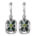 African Malachite and Peridot Multi Wear Earrings in Stainless Steel 17.45 ctw - Sticky add to cart bar