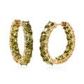 Arizona Peridot Hoop Earrings in Vermeil Yellow Gold Over Sterling Silver 10.15 ctw - Sticky add to cart bar
