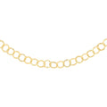 Italian 14K YG Over Sterling Silver 5.5mm Rolo Necklace 20 Inches 5.40 Grams - Sticky add to cart bar
