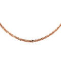 Italian 14K Rose Gold Over Sterling Silver 1.7mm Roc Necklace 30 Inches 5.3 Grams - Sticky add to cart bar