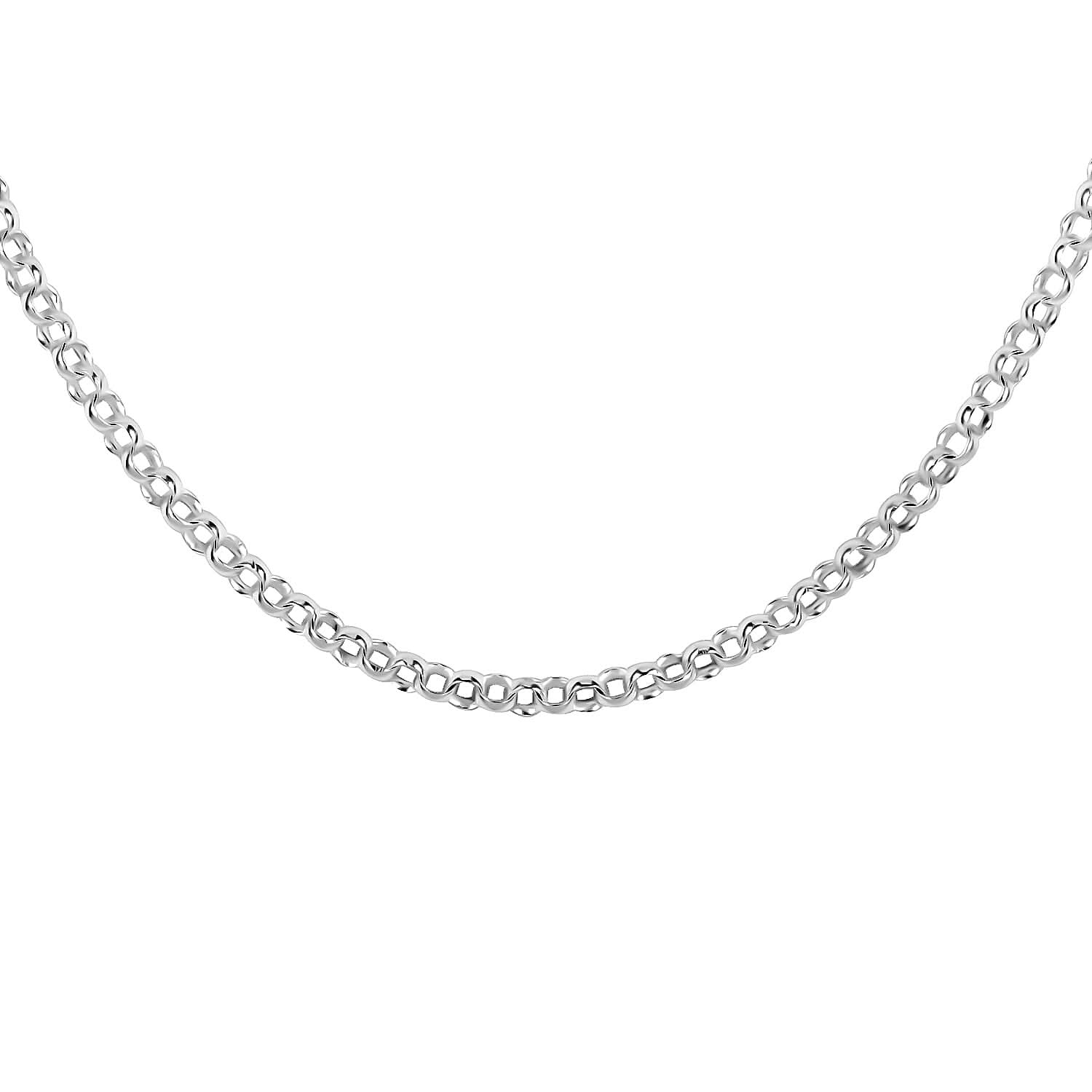 Italian Sterling Silver 1.2mm Rolo Chain 18 Inches 2.10 Grams