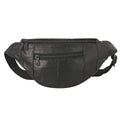 "RFID Protected 100% Genuine Leather Fanny Bag Size: 15x6.25 inches Color: Red" - Sticky add to cart bar
