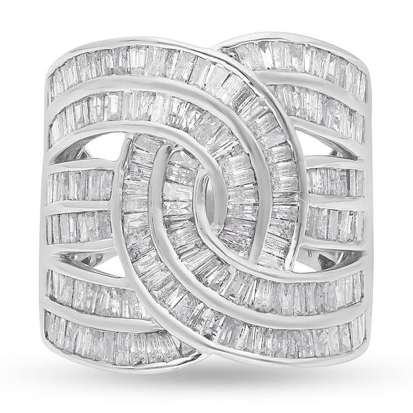 Natural Champagne Diamond Ring in Platinum RG Over Sterling Silver (Size 9.0) 9 Grams 3.00 ctw - Product card gallery slide 1 (9431365222655)