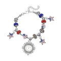 STRADA Multi Austrian Crystal Japanese Movement Adjustable Bracelet Watch with Strars Charm in Silvertone - Sticky add to cart bar