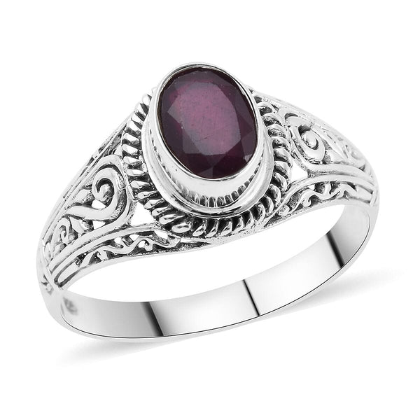 BALI LEGACY Niassa Ruby Ring in Sterling Silver 1.50 ctw - Product card gallery slide 1 (9450061562111)