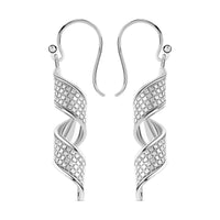 14K RG Over Sterling Silver Dangle Earrings 3.20 Grams