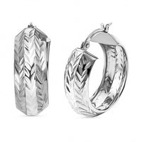 Sterling Silver Hoop Earrings 4 Grams