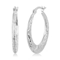 14K Rose Gold Over Sterling Silver Hoop Earrings 3.10 Grams - Sticky add to cart bar