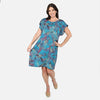 Sky Blue Artistic Feather Print