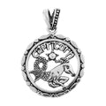 Sterling Silver Libra Zodiac Pendant 3 Grams - Sticky add to cart bar