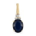 Luxoro 10K Yellow Gold AAA Tanzanian Blue Spinel (DF) and Diamond Pendant 2.35 ctw - Sticky add to cart bar
