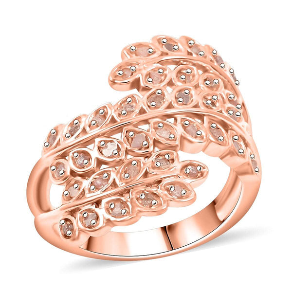 GP ITALIAN GARDEN COLLECTION Uncut Natural Pink Diamond Cluster Ring in Vermeil Rose Gold Over Sterling Silver 0.33 ctw - Product card gallery slide 1 (9431341334783)