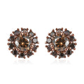 Luxoro 10K Rose Gold Natural Champagne Diamond Stud Earrings 1.00 ctw - Sticky add to cart bar