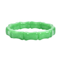 Green Jade Section Stretch Bracelet 167.00 ctw