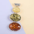Jessica Exclusive Pick Baltic Amber Three Tiered Pendant in Sterling Silver - Sticky add to cart bar