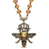 Yellow Magic Color Glass in Goldtone