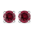 D'Joy Tanzanian Wine Garnet 1.25 ctw Solitaire Stud Earrings in Sterling Silver - Sticky add to cart bar