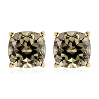 ILIANA 18K Yellow Gold AAA Turkizite Solitaire Stud Earrings 3.30 ctw