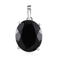 Brazilian Smoky Quartz Solitaire Pendant in Sterling Silver 4.25 ctw