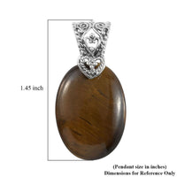 Lapis Lazuli Solitaire Pendant in Sterling Silver 23.85 ctw