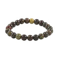 Bloodstone Beaded Stretch Bracelet 80.00 ctw - Sticky add to cart bar
