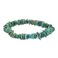 Turquoise Chips Beaded Stretch Bracelet 92.00 ctw - Sticky add to cart bar