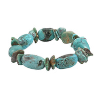 Turquoise Beaded Stretch Bracelet 172.00 ctw