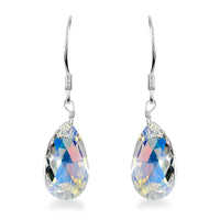D'Joy Aurora Borealis Crystal Earrings in Sterling Silver