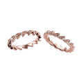Natural Pink Diamond Stackable Band Ring in Vermeil Rose Gold Over Sterling Silver (Size 11.0) 1.00 ctw - Sticky add to cart bar