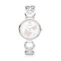 STRADA Austrian Crystal Japanese Movement Butterfly Watch in Silvertone (36.30 g) (8.50 in) 0.05 ctw - Sticky add to cart bar