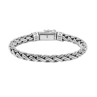 BALI LEGACY Sterling Silver 12mm Braided Bracelet (6.75 In) 41.75 Grams