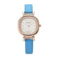 STRADA Austrian Crystal Japanese Movement Watch with Blue Faux Leather Strap (27.18mm) (5.25-7 Inches) - Sticky add to cart bar