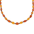 Baltic Amber Elongated Beads Necklace 24 Inches - Sticky add to cart bar