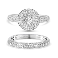 RHAPSODY 950 Platinum E-F VS Diamond Stackable Ring 8.30 Grams 1.00 ctw