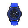 STRADA Japanese Movement Sports Watch with Blue Silicone Strap - Sticky add to cart bar