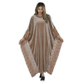TAMSY Royal Blue Velvet Kaftan with DTM Lace (51x51) - Sticky add to cart bar