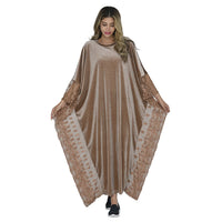 TAMSY Royal Blue Velvet Kaftan with DTM Lace (51x51)