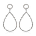 Austrian Crystal Drop Earrings in Goldtone - Sticky add to cart bar