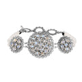Artisan Crafted Kuisa Rainbow Moonstone Bracelet in Sterling Silver (7.25 In) 31.75 ctw - Sticky add to cart bar