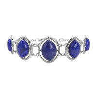 Sodalite Bracelet in Silvertone (8.00 In) 61.50 ctw