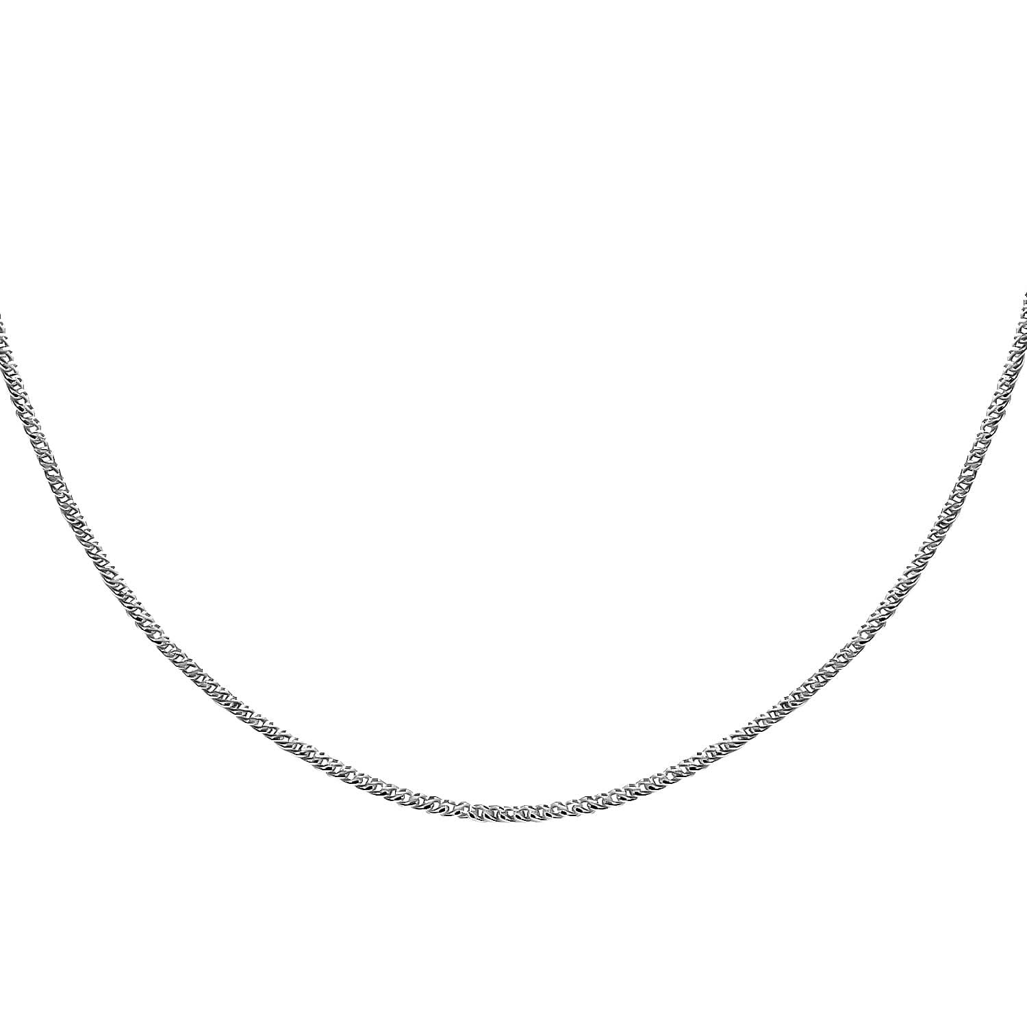 Italian Sterling Silver 1.2mm Curb Chain 20 Inches 2.40 Grams
