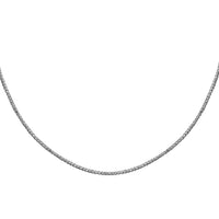 Italian Sterling Silver 1.2mm Curb Chain 20 Inches 2.40 Grams