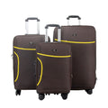 Mirage- Cedric 3 Piece Black & Pink Luggage set - Sticky add to cart bar