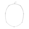 Simulated Diamond in Silvertone
