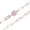 Simulated Pink Diamond in Rosetone