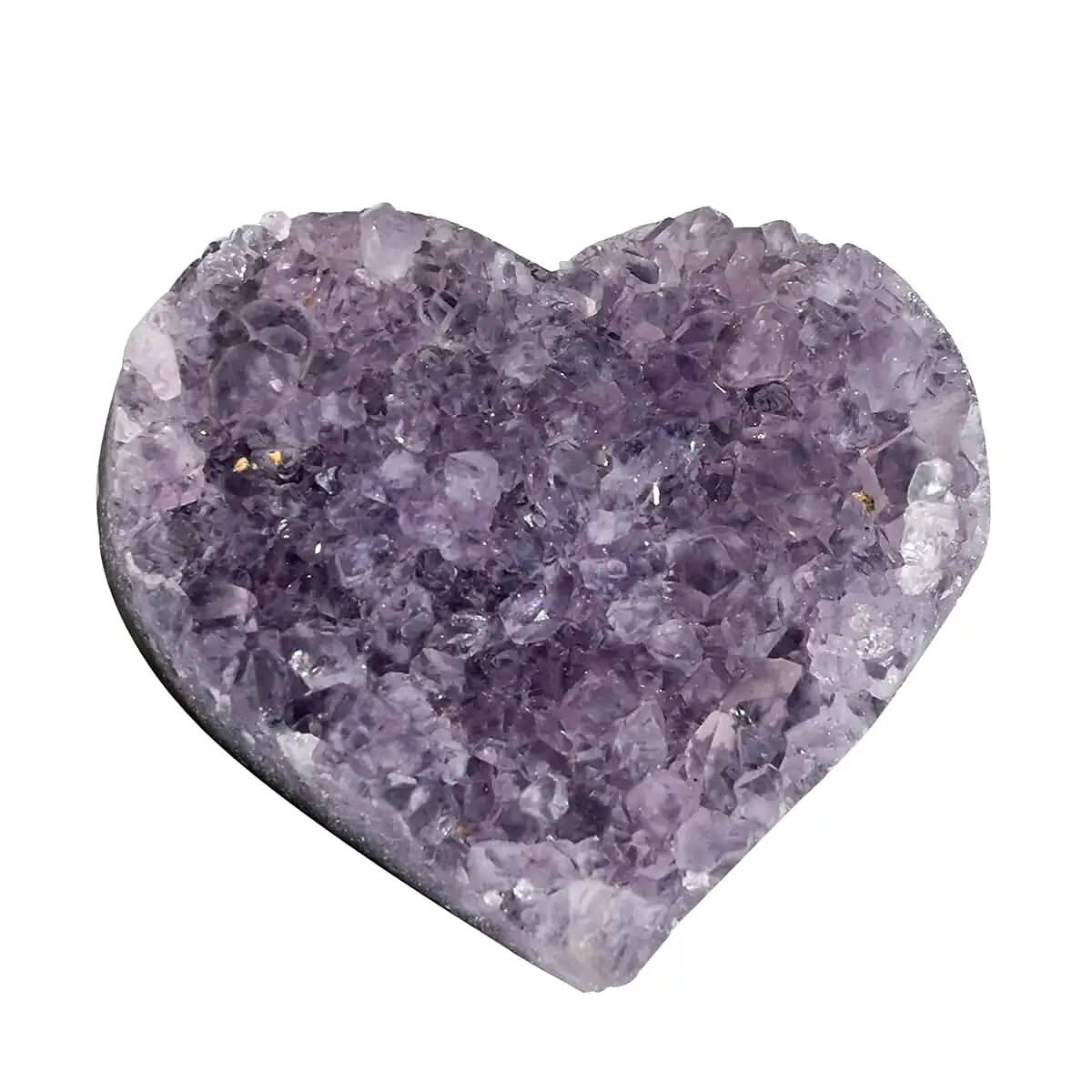 Amethyst Heart Shaped Geode -Large (Approx. 238ct)