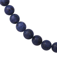Purple Jasper (D) Beaded Necklace 18 Inches in Sterling Silver 250.00 ctw